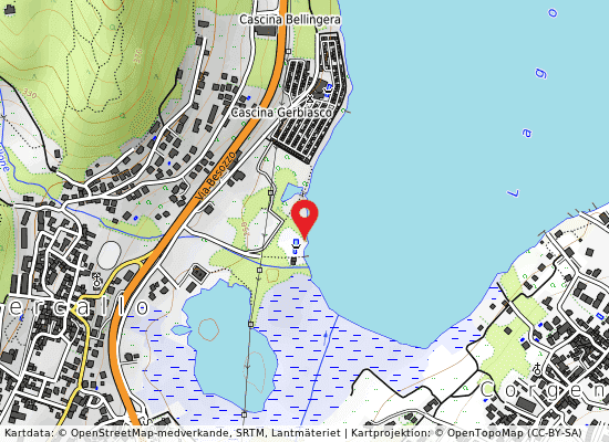 Spiaggia mercallo på kartan