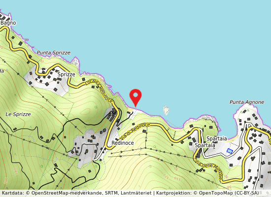 Spiaggia di redinoce på kartan