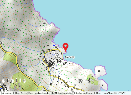 Giglio nord-est på kartan