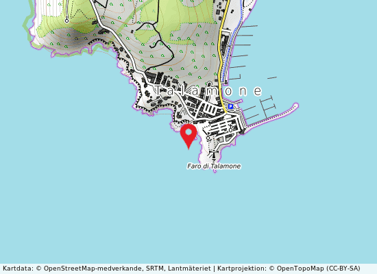 Talamone på kartan