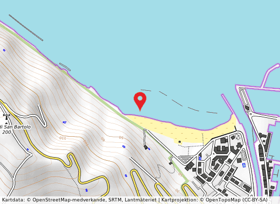 50 m nord tratto mare viale varsavia på kartan