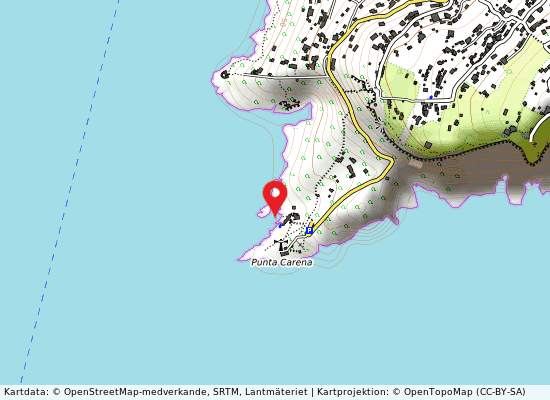 Punta del pino på kartan