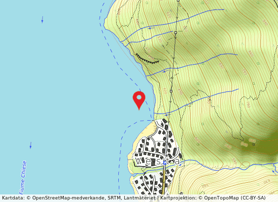 Spiaggia vesta på kartan