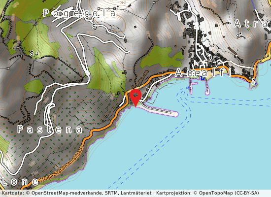 Spiaggia le sirene på kartan