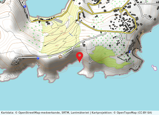 Cala fetente på kartan