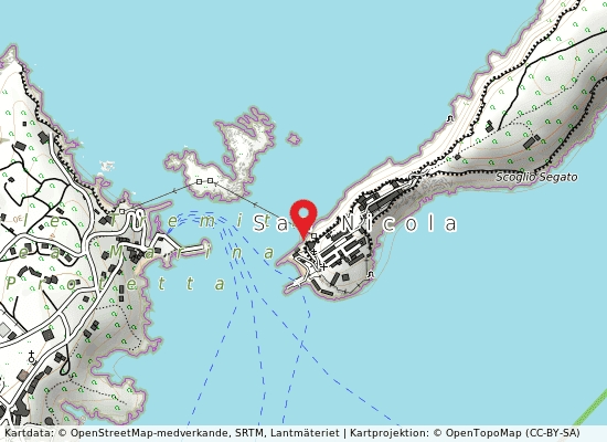 Isola s. nicola porticciolo på kartan