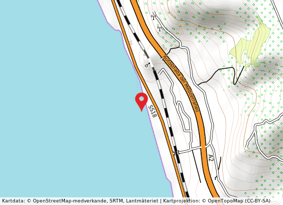 850 mt. sx punto 145 på kartan