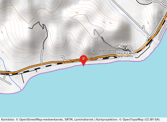 Km 57 della ss 106 på kartan