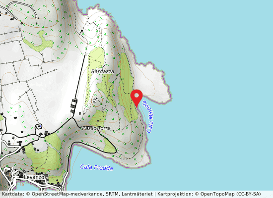 Cala minnola (isola levanzo) på kartan