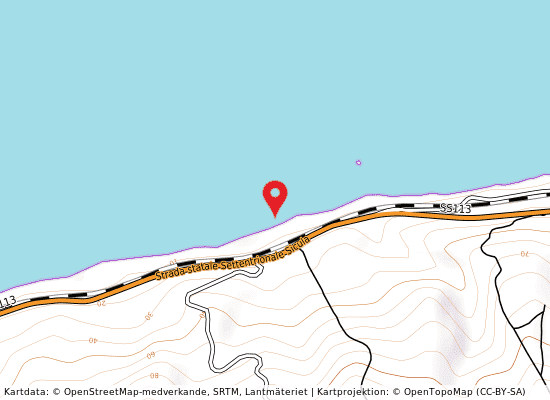 M 300 ovest scoglio s. biagio på kartan