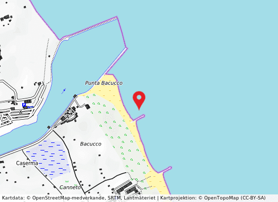 300m dx foce brenta på kartan