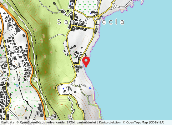 S.tecla sud på kartan