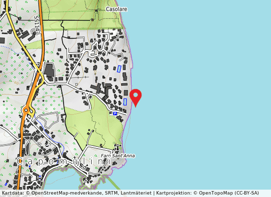 Capo mulini-sbocco via gurne - 20 m sud på kartan