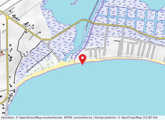 Km. 0,2 nord foce pantano longarini på kartan