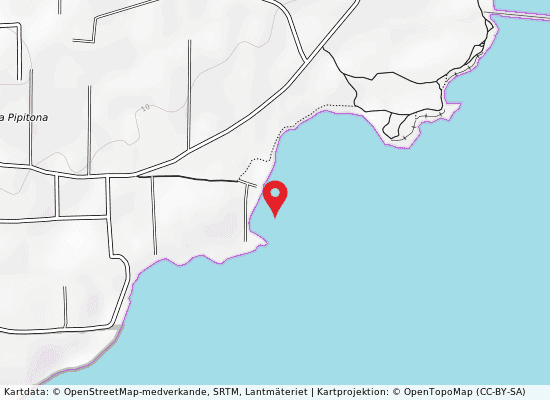 Km. 0,2 nord punta pilieri på kartan