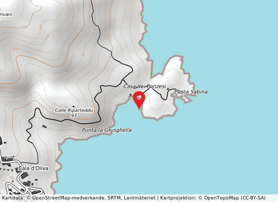 Cala ponzesi-sabina på kartan