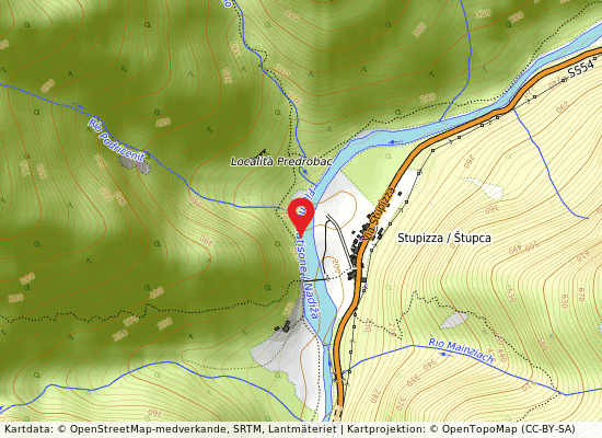 Fiume natisone på kartan