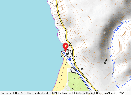 Nord funtanamare på kartan