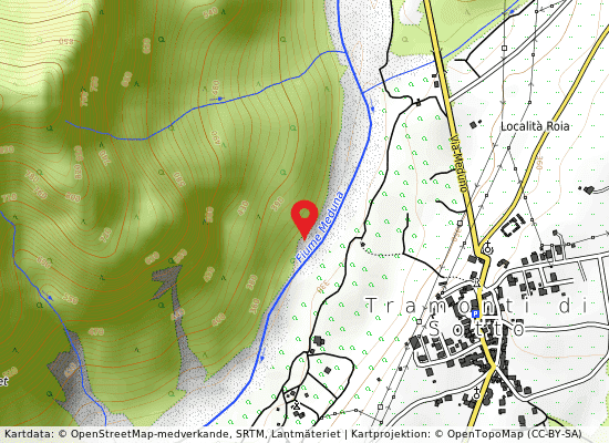 Meduna camping på kartan