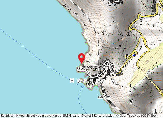 Manarola palaedo på kartan