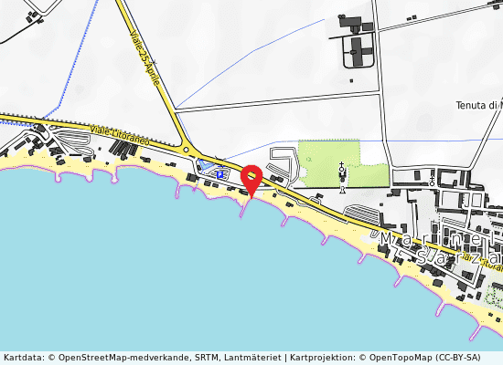 Marinella ovest på kartan